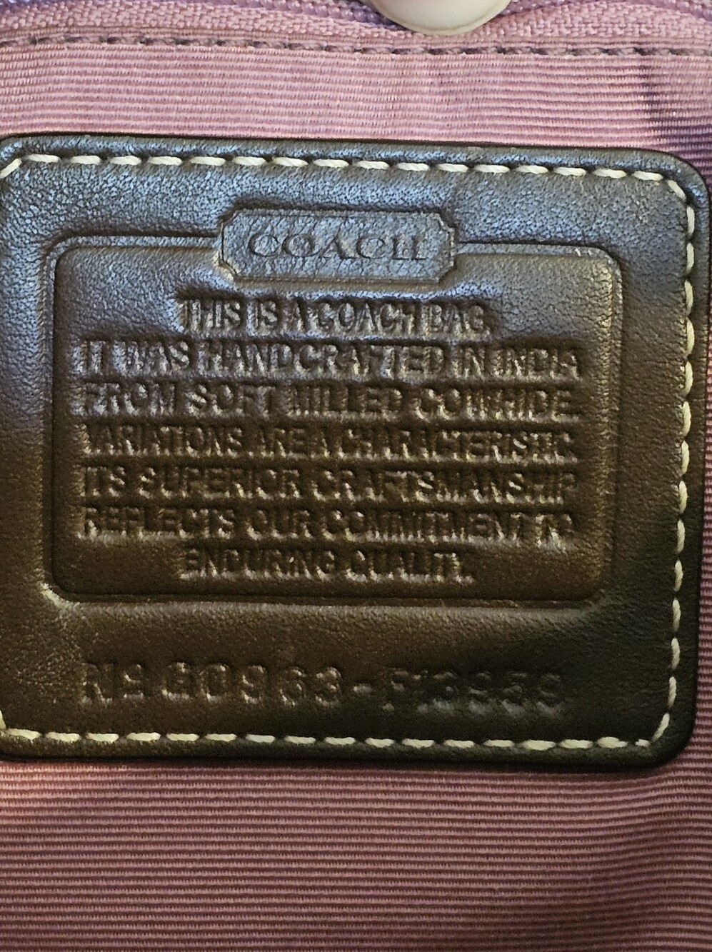 Vintage Coach Hamilton Hampton Legacy Shoulder Tote Dark Brown Pebbled Leather - Picture 9 of 13